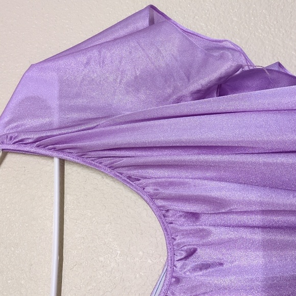 Woman Within Lilac Nylon Floor Length Nightgown Women's Size 1X - Picture 3 of 7